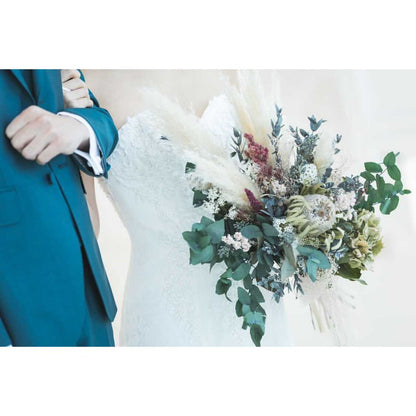 【ドライフラワー】ドライフラワーブーケ 【結婚式 フラワー ドライフラワー ブーケ ブートニア オーダーメイド】