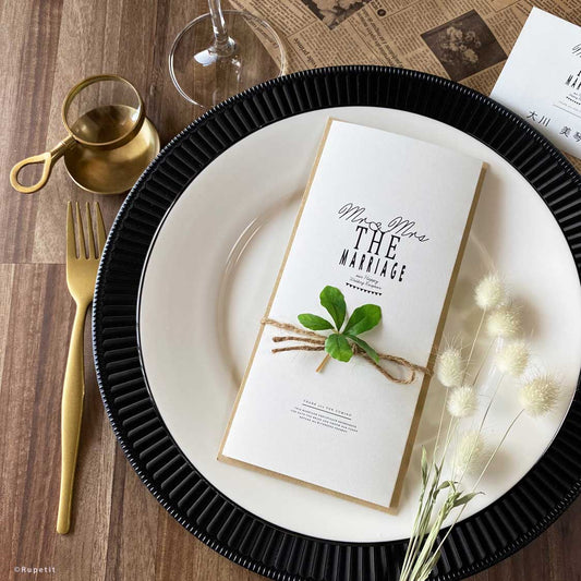 Andy Black席次表【結婚式 ペーパー 席次表】