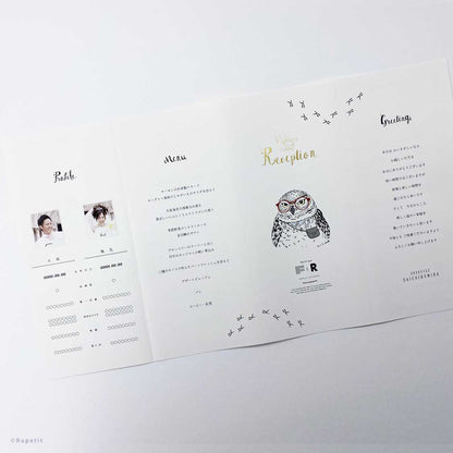 【結婚式　席次表】Animal24 SET【結婚式　ペーパー　席次表】