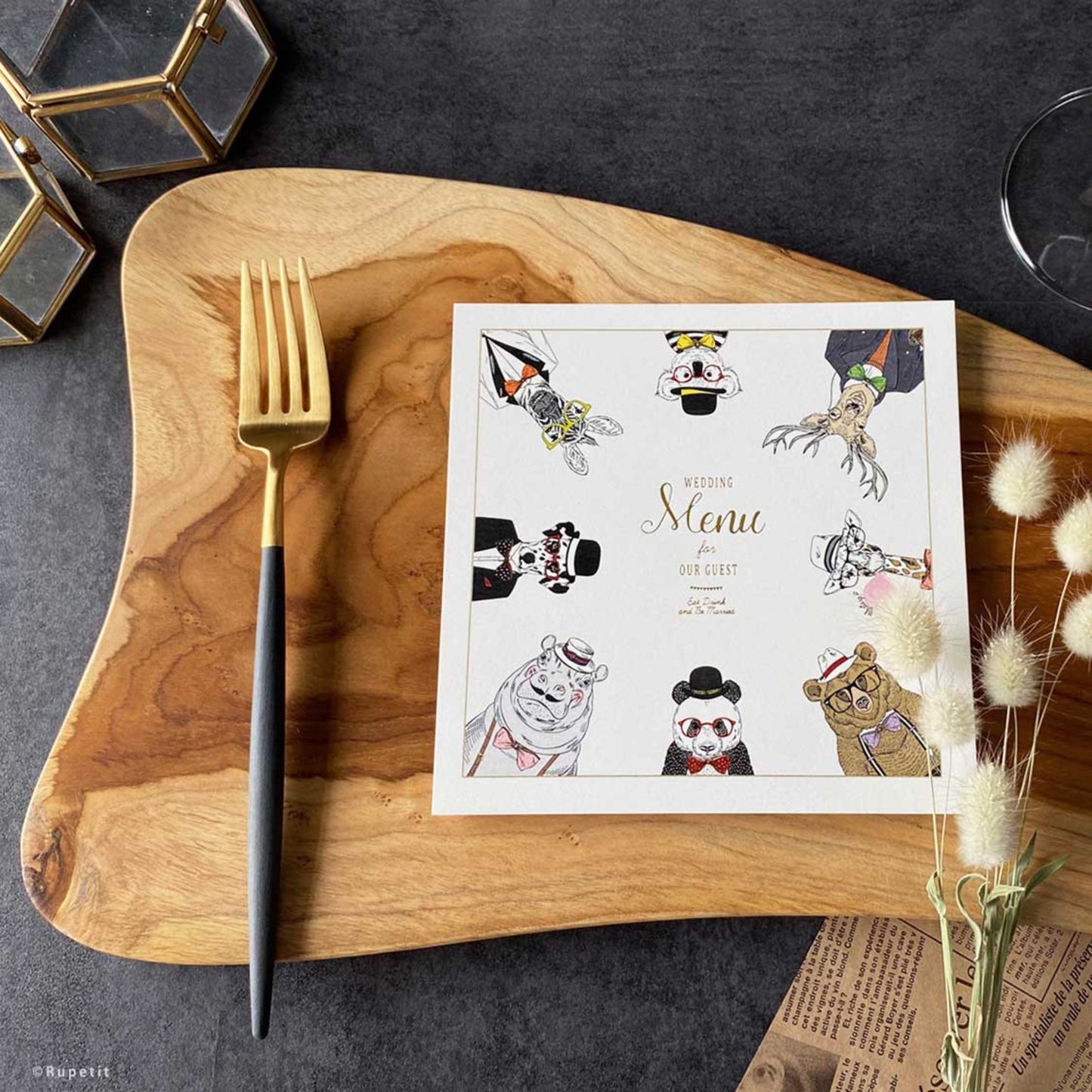 【結婚式 席次表】Cat Set(ロール)【結婚式 ペーパー 席次表】