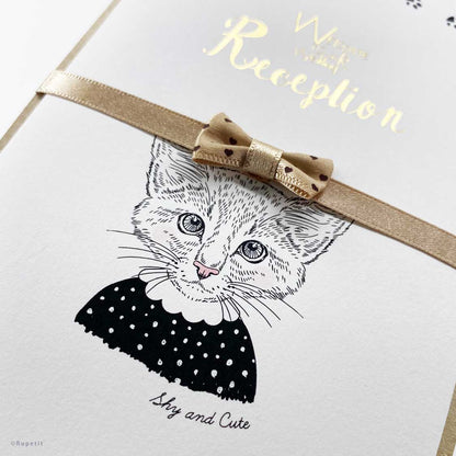 【結婚式 席次表】Cat Set【結婚式 ペーパー 席次表】