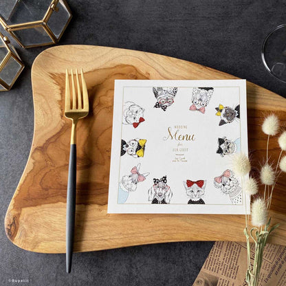 【結婚式 席次表】Dog Set(ロール)【結婚式 ペーパー 席次表】