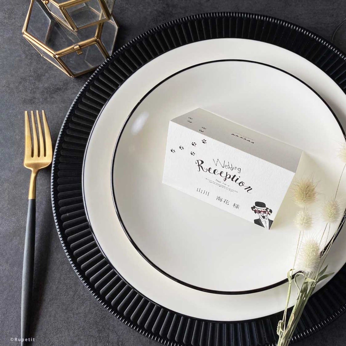 【結婚式 席次表】Dog Set【結婚式 ペーパー 席次表】