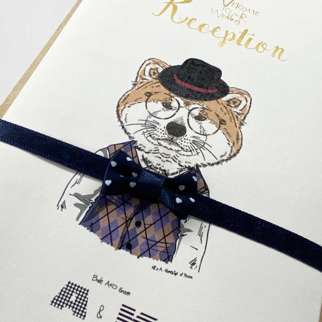 【結婚式 席次表】Dog Set【結婚式 ペーパー 席次表】