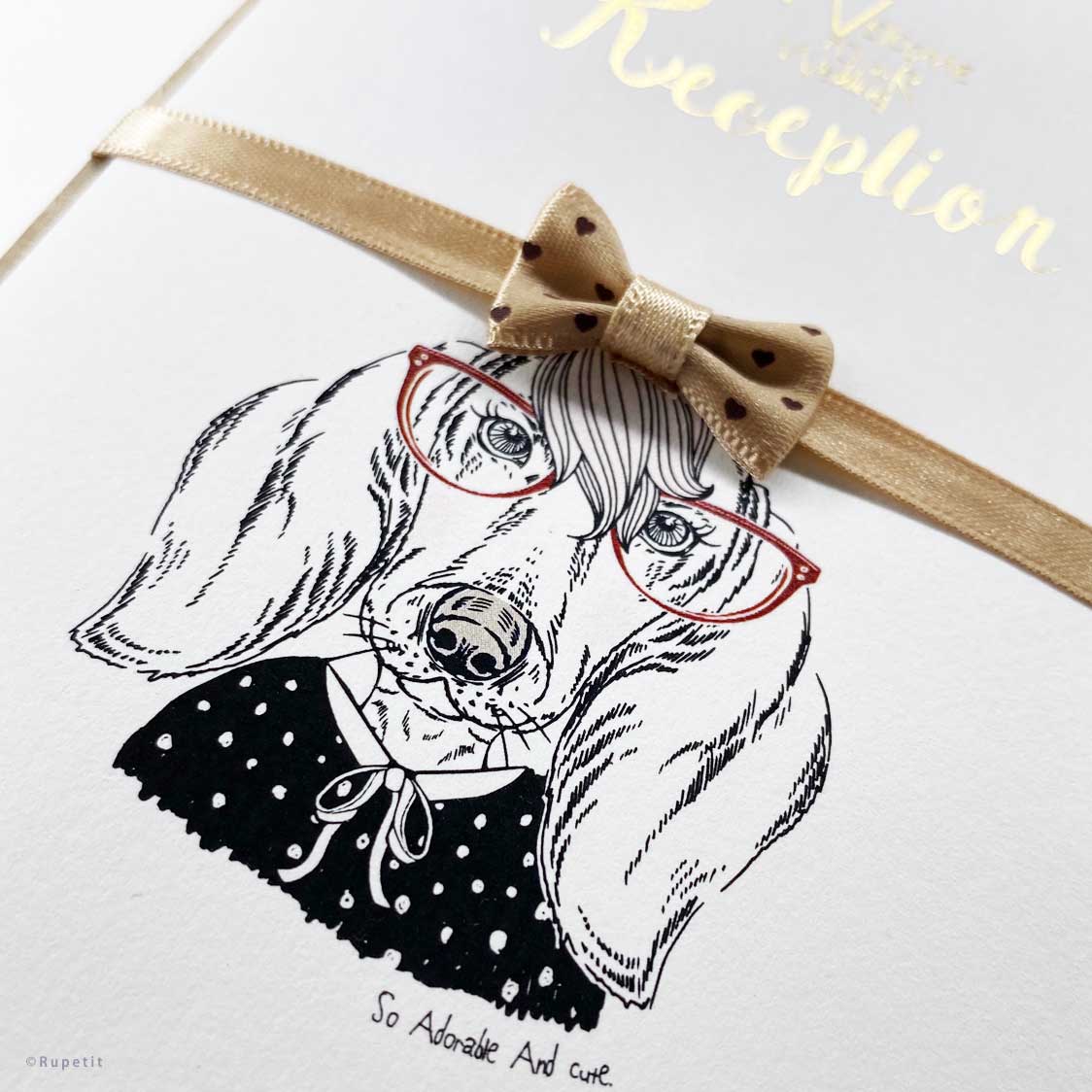 【結婚式 席次表】Dog Set【結婚式 ペーパー 席次表】