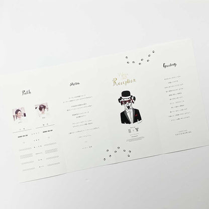 【結婚式 席次表】Dog Set【結婚式 ペーパー 席次表】