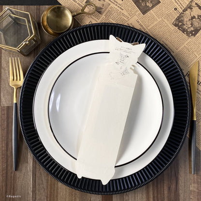 【結婚式 席札メニュー表】Lucy(立体)【結婚式 ペーパー メニュー表】