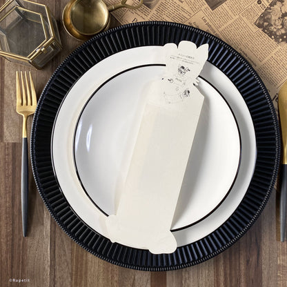 【結婚式 席札メニュー表】Harrison(立体)【結婚式 ペーパー メニュー表】