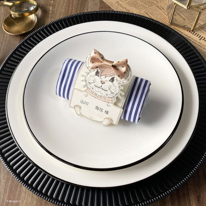 【結婚式 席札メニュー表】Annie(立体)【結婚式 ペーパー メニュー表】