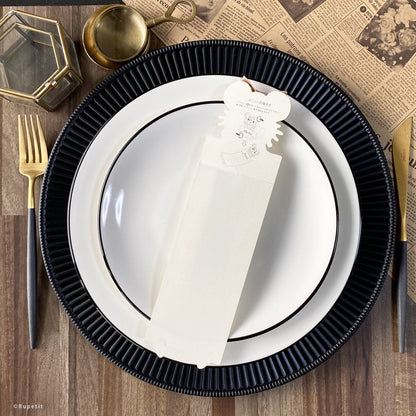 【結婚式 席札メニュー表】Annie(立体)【結婚式 ペーパー メニュー表】