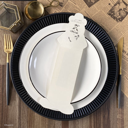 【結婚式 席札メニュー表】James(立体席札メニュー表)【結婚式 ペーパー メニュー表】