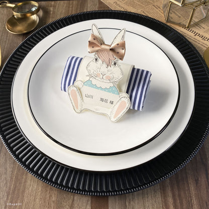 【結婚式 席札メニュー表】Sophia(立体)【結婚式 ペーパー メニュー表】