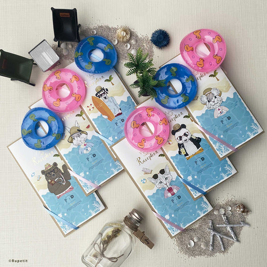 【結婚式 席次表】Summer SwimRing SET【結婚式 ペーパー 席次表】