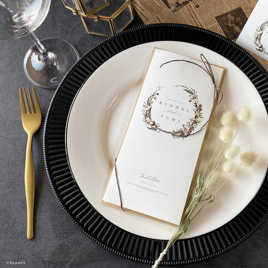 【結婚式 席次表】Autumn席次表【結婚式 ペーパー 席次表】