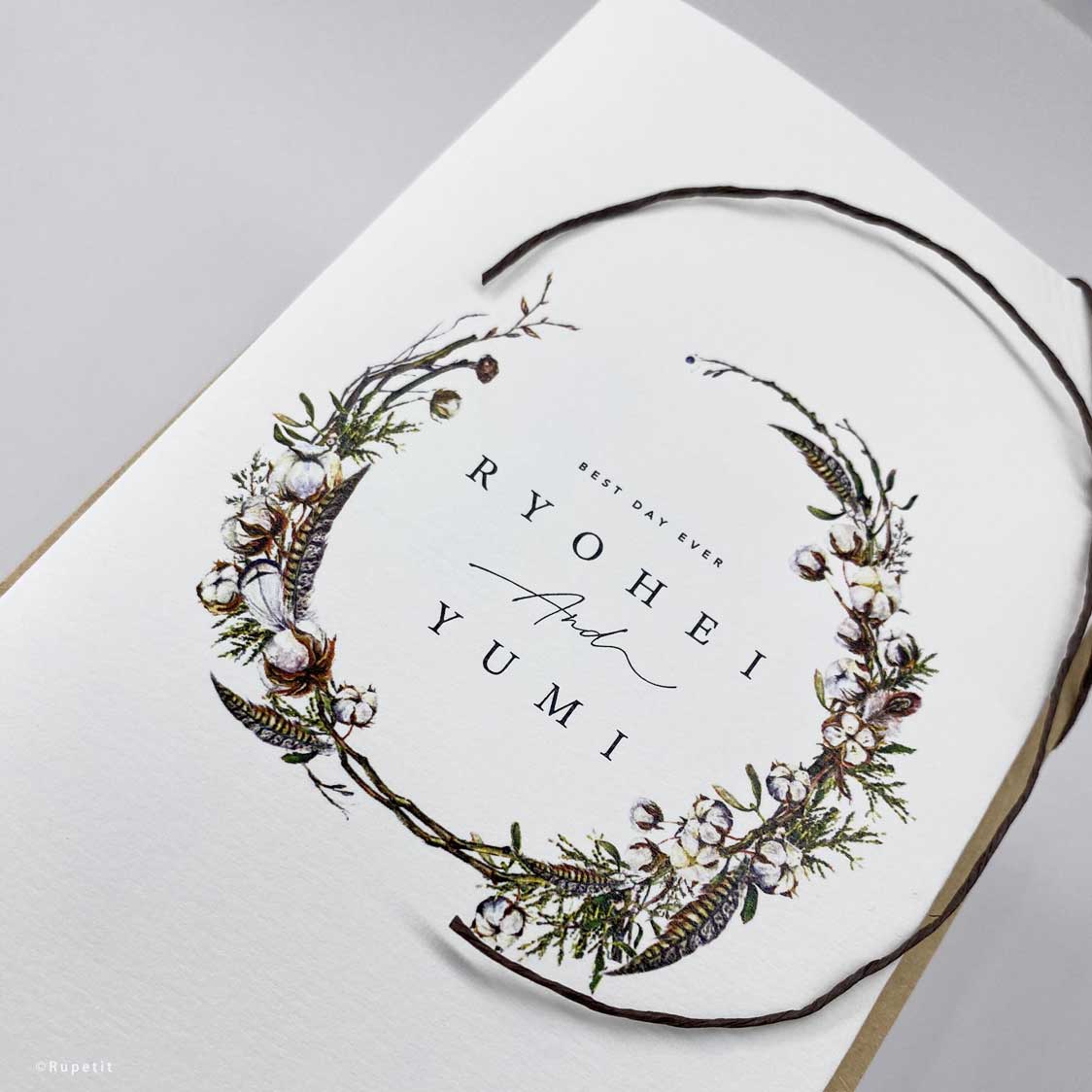 【結婚式 席次表】Autumn席次表【結婚式 ペーパー 席次表】