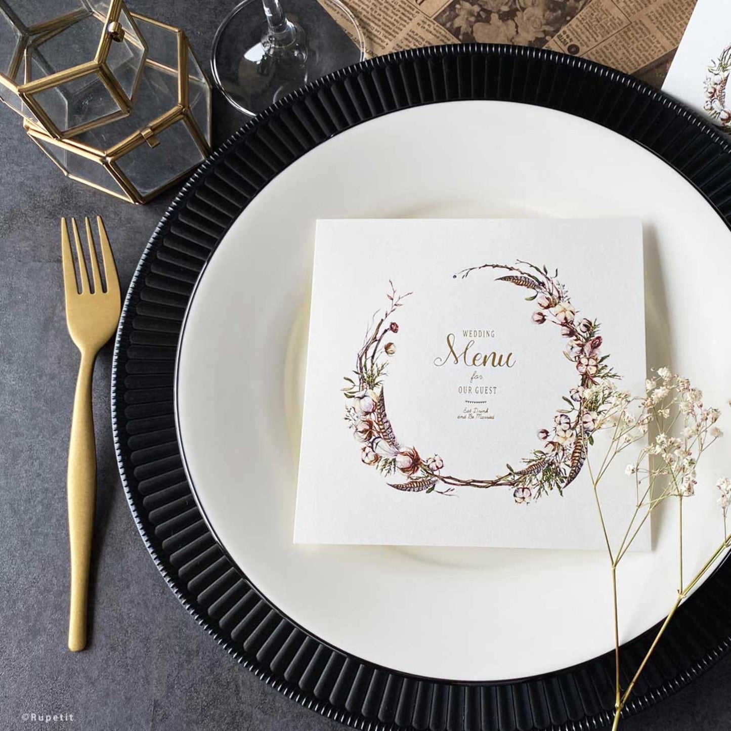 【結婚式 席次表】Autumn席次表【結婚式 ペーパー 席次表】