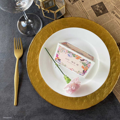 Flower bird席次表【結婚式 ペーパー 席次表】