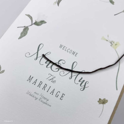 Flowers席次表【結婚式 ペーパー 席次表】