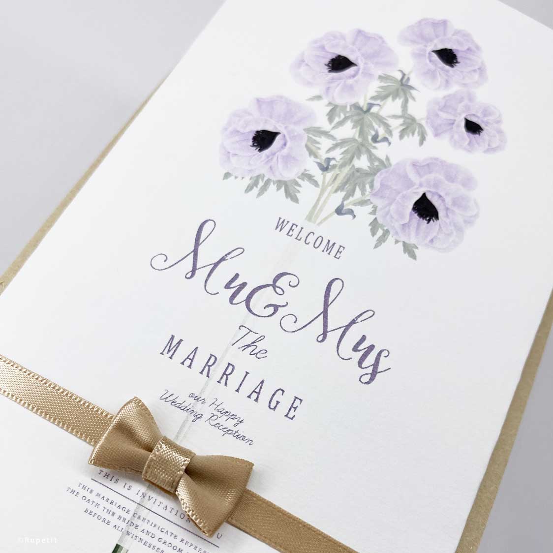 【結婚式 席次表】Ichirin Set【結婚式 ペーパー 席次表】