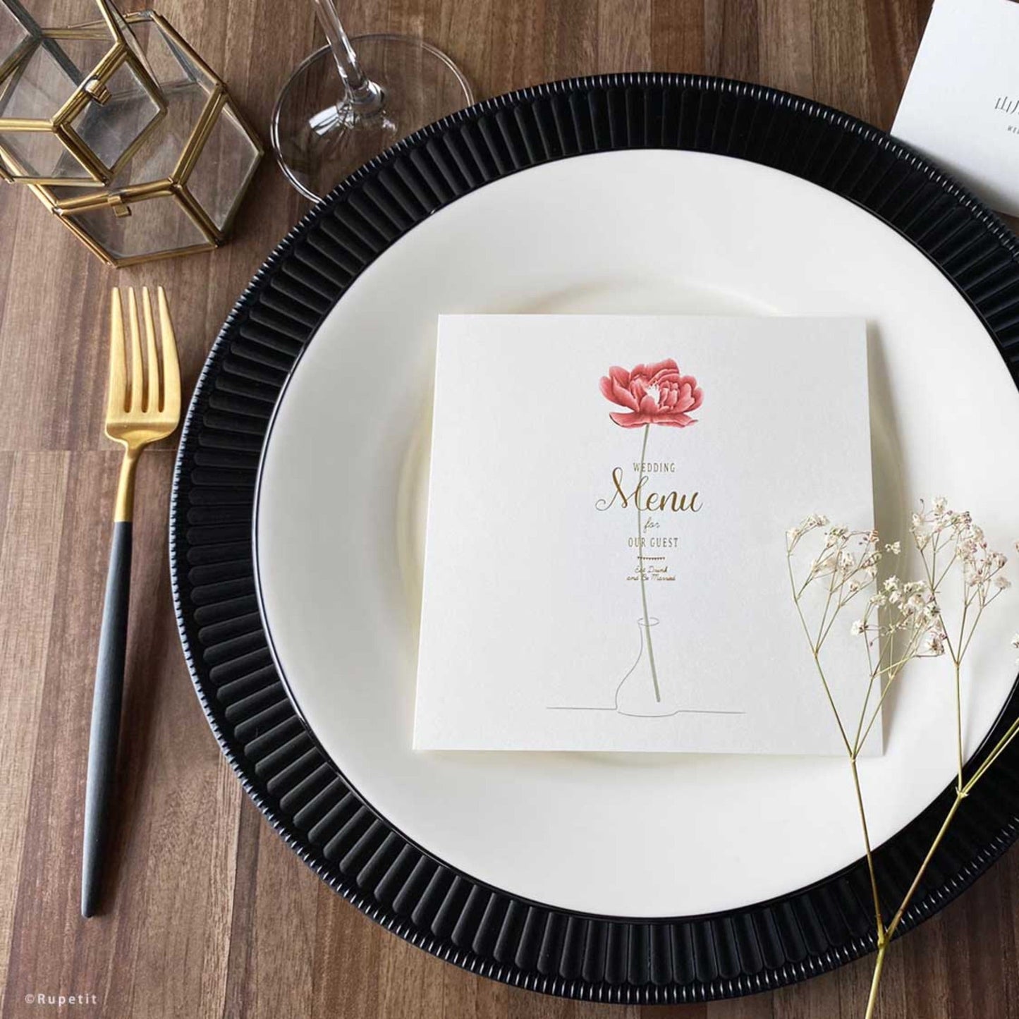 【結婚式 席次表】Ichirin Set【結婚式 ペーパー 席次表】