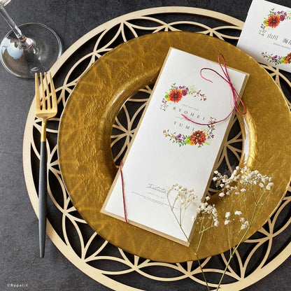 Japanese style席次表【結婚式 ペーパー 席次表】