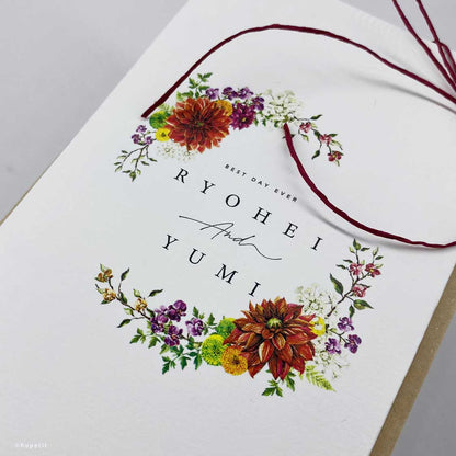 Japanese style席次表【結婚式 ペーパー 席次表】