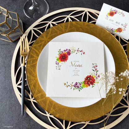 Japanese style席次表【結婚式 ペーパー 席次表】