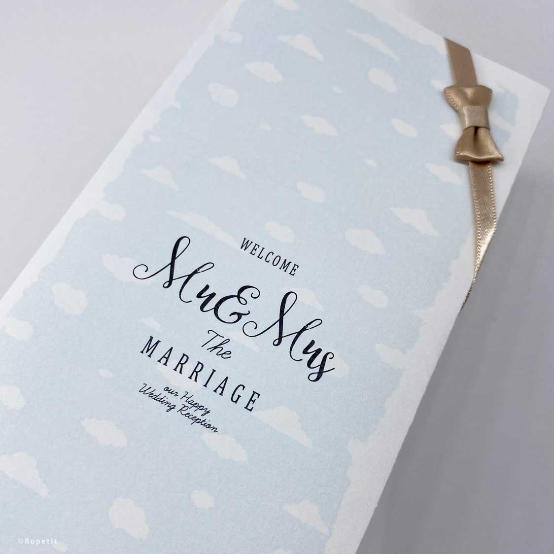 Cloud席次表【結婚式 ペーパー 席次表】