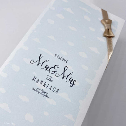 Cloud席次表【結婚式 ペーパー 席次表】