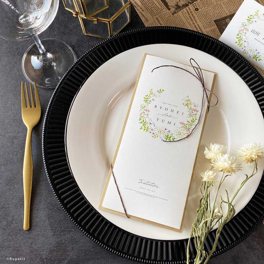 Natural席次表【結婚式 ペーパー 席次表】