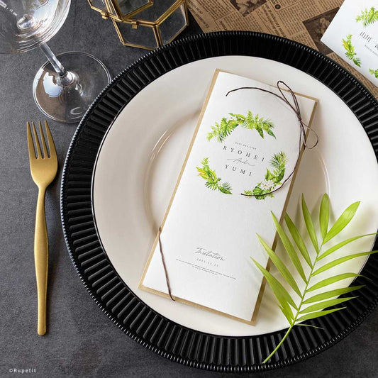 Resort席次表【結婚式 ペーパー 席次表】