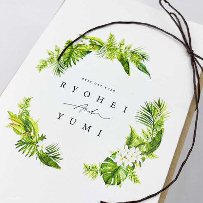 Resort席次表【結婚式 ペーパー 席次表】