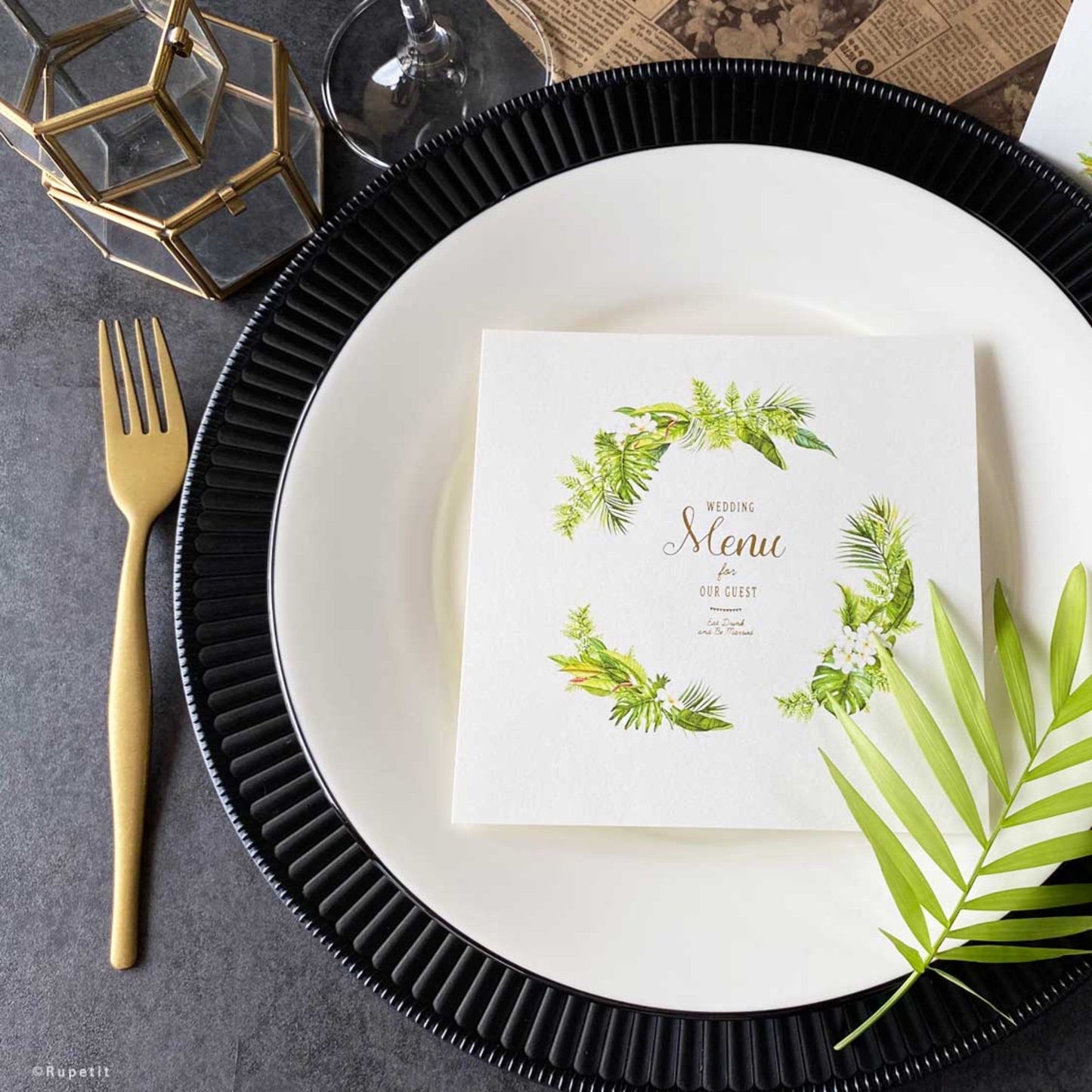 Resort席次表【結婚式 ペーパー 席次表】