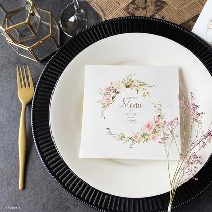 Romantic席次表【結婚式 ペーパー 席次表】