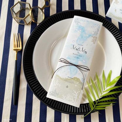 Beach席次表【結婚式 ペーパー 席次表】