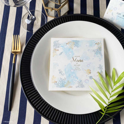 Ocean席次表【結婚式 ペーパー 席次表】