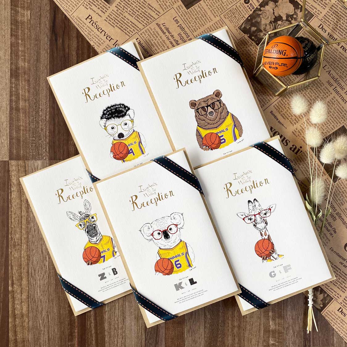 【結婚式 招待状】BK Set【結婚式 ペーパー 招待状】