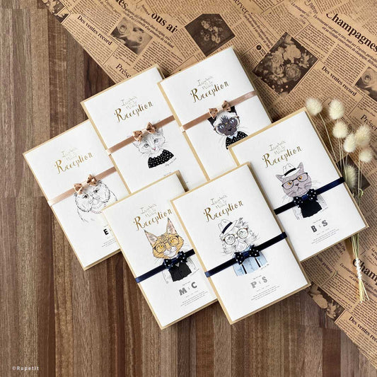 【結婚式 招待状】Cat Set【結婚式 ペーパー 招待状】