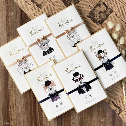 【結婚式 招待状】Dog Set【結婚式 ペーパー 招待状】