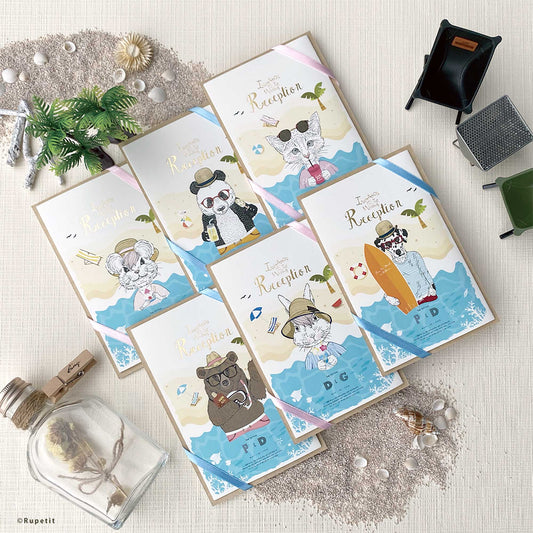 【結婚式 招待状】Summer SET【結婚式 ペーパー 招待状】