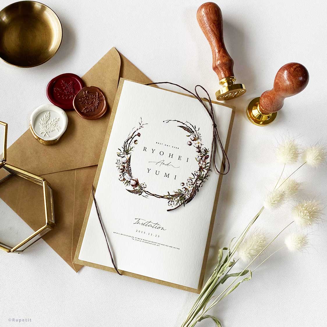 【結婚式 招待状】Autumn【結婚式 ペーパー 招待状】