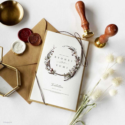 【結婚式 招待状】Autumn【結婚式 ペーパー 招待状】