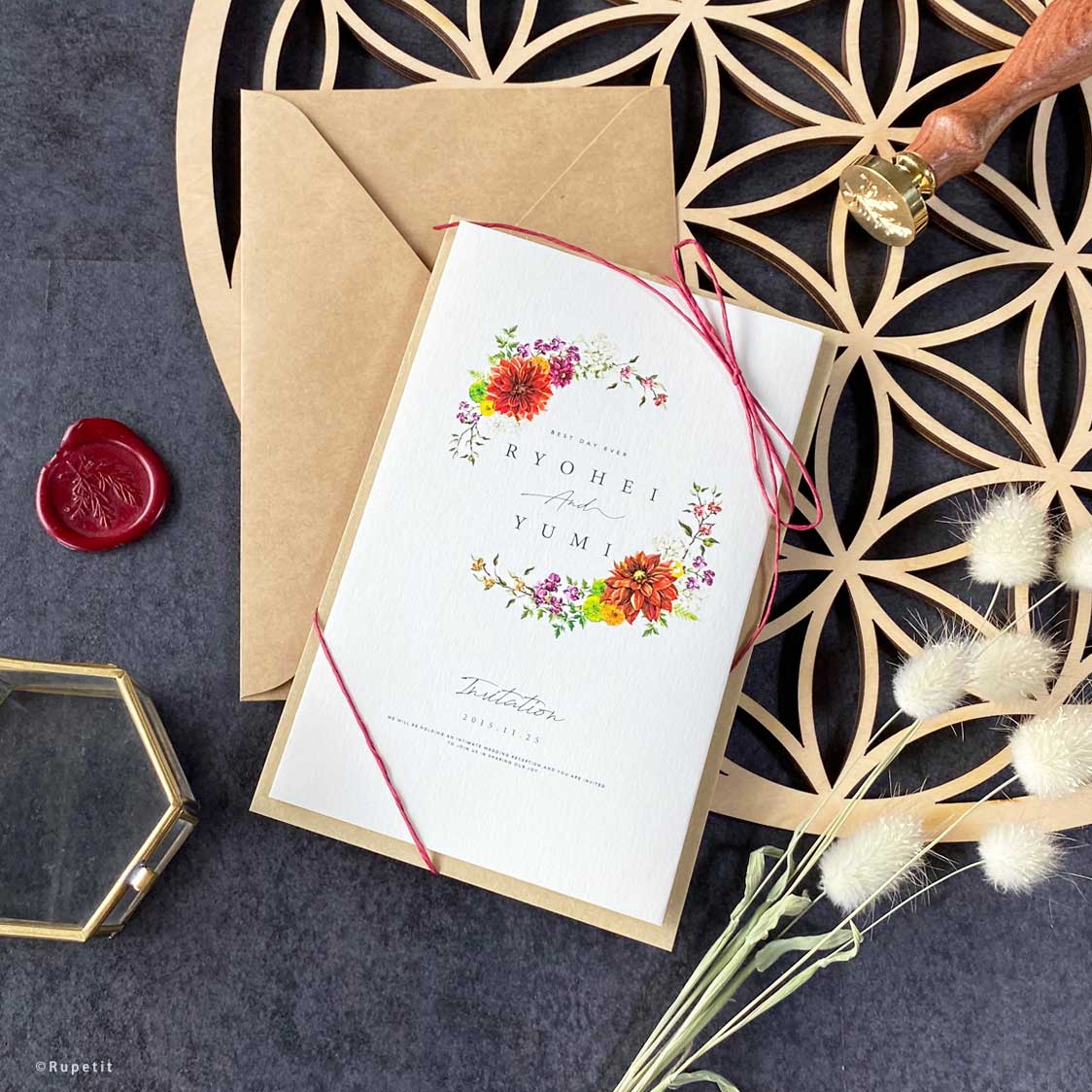 【結婚式 招待状】Japanese style【結婚式 ペーパー 招待状】