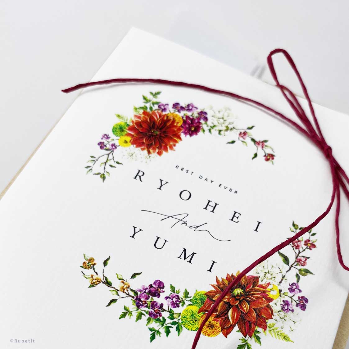 【結婚式 招待状】Japanese style【結婚式 ペーパー 招待状】