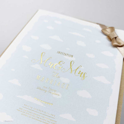 【結婚式 招待状】Cloud【結婚式 ペーパー 招待状】