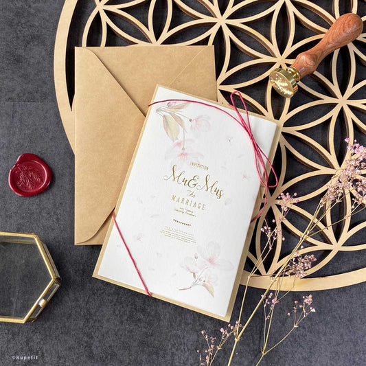 【結婚式 招待状】Sakura【結婚式 ペーパー 招待状】