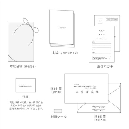 【結婚式 招待状】Sakura【結婚式 ペーパー 招待状】