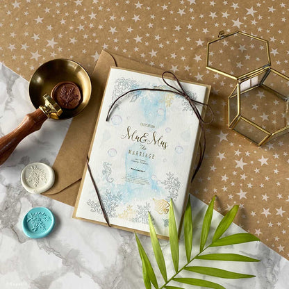 【結婚式 招待状】Ocean【結婚式 ペーパー 招待状】