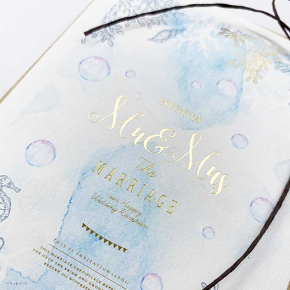 【結婚式 招待状】Ocean【結婚式 ペーパー 招待状】