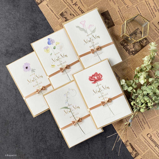 【結婚式 招待状】Ichirin Set【結婚式 ペーパー 招待状】